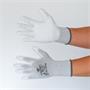 Protective gloves, carbon, PU coated palm, XL size, white-grey