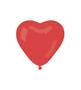 Balloon, 40 cm, heart shape, red