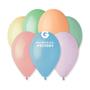 Balloon, 26 cm, assorted pastel colors