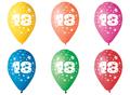 Balloon, 26 cm, numbered, 18
