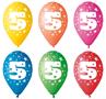 Balloon, 26 cm, numbered, 5