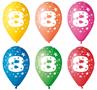Balloon, 26 cm, numbered, 8