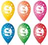 Balloon, 26 cm, numbered, 9