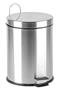 Pedal bin with removable bucket, stainless steel, 5l