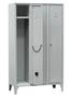 Metal locker, 3 long doors
