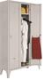 Metal locker, 3 long doors