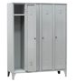 Metal locker, 4 long doors
