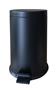 Pedal bin, metal, 16l, removable bucket, black