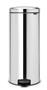 Pedal bin, galvanised steel, 30 l, with removable bucket