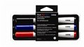 Whiteboard eraser, felt, 3 markers,17x7x3 cm